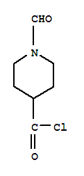 1-甲酰基-哌啶-4-羰酰氯结构式_84163-43-9结构式