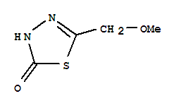 5-(甲氧基甲基)-1,3,4-噻二唑-2(3h)-酮结构式_84352-77-2结构式