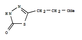 5-(2-甲氧基乙基)-1,3,4-噻二唑-2(3h)-酮结构式_84352-78-3结构式