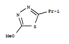 2-甲氧基-5-(1-甲基乙基)-1,3,4-噻二唑结构式_84353-03-7结构式