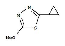 2-环丙基-5-甲氧基-1,3,4-噻二唑结构式_84353-34-4结构式