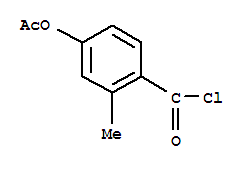 (9ci)-4-(乙酰基氧基)-2-甲基-苯甲酰氯结构式_84436-98-6结构式