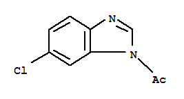 (9ci)-1-乙酰基-6-氯-1H-苯并咪唑结构式_84445-77-2结构式