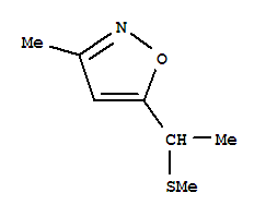 (9ci)-3-甲基-5-[1-(甲基硫代)乙基]-异噁唑结构式_84654-06-8结构式