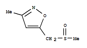 (9ci)-3-甲基-5-[(甲基亚磺酰基)甲基]-异噁唑结构式_84654-08-0结构式