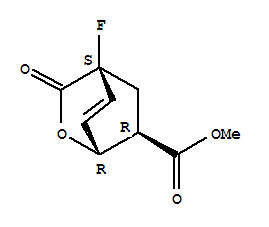 (1R,4S,6R)-rel-(9CI)-4-氟-3-氧代-2-噁双环[2.2.2]-7-辛烯-6-羧酸甲酯结构式_847823-47-6结构式