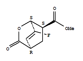 甲基(1R,4S,6R)-7-氟-3-氧代-2-氧杂双环[2.2.2]辛-7-烯-6-羧酸酯结构式_847823-78-3结构式