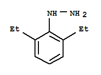 (2,6-二乙基苯基)-肼结构式_84828-07-9结构式