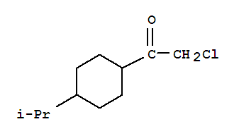(9ci)-2-氯-1-[4-(1-甲基乙基)环己基]-乙酮结构式_84855-74-3结构式