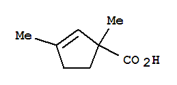 2-Cyclopentene-1-carboxylic acid, 1,3-dimethyl-(9ci) Structure