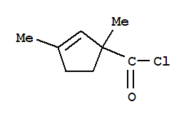 (9ci)-1,3-二甲基-2-环戊烯-1-羰酰氯结构式_84884-05-9结构式