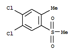 1,2-二氯-4-甲基-5-(甲基磺酰基)苯结构式_849035-75-2结构式
