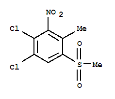 1,2-二氯-4-甲基-5-(甲基磺酰基)-3-硝基苯结构式_849035-79-6结构式