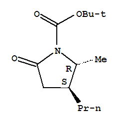 (2r,3s)-rel-2-甲基-5-氧代-3-丙基-1-吡咯烷羧酸-1,1-二甲基乙酯结构式_850080-30-7结构式