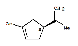 (9ci)-1-[(4s)-4-(1-甲基乙烯)-1-环戊烯-1-基]-乙酮结构式_85031-78-3结构式
