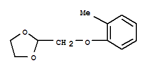 2-(2-甲基苯氧基甲基)-[1,3]二氧戊环结构式_850348-76-4结构式