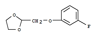 2-(3-氟-苯氧基甲基)-[1,3]二氧杂烷结构式_850348-80-0结构式