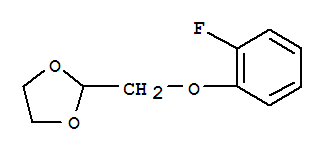 2-(2-氟苯氧基甲基)-[1,3]二氧戊环结构式_850348-82-2结构式
