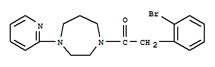 2-(2-溴-苯基)-1-(4-吡啶-2-基-[1,4]二氮杂环庚烷-1-基)-乙酮结构式_850349-16-5结构式