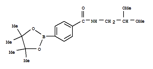 N-(2,2-二甲氧基乙基)-4-(4,4,5,5-四甲基-[1,3,2]二噁硼烷-2-基)-苯甲酰胺结构式_850411-06-2结构式