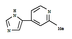 (9CI)-4-(1H-咪唑-4-基)-2-甲基吡啶结构式_851262-44-7结构式