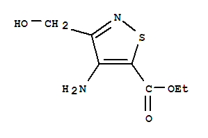 4-氨基-3-(羟基甲基)异噻唑-5-羧酸乙酯结构式_85195-22-8结构式