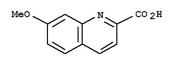 7-甲氧基-2-喹啉羧酸结构式_852402-71-2结构式