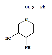 4-亚氨基-1-(苯基甲基)-3-哌啶甲腈结构式_85277-11-8结构式
