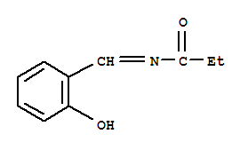 N-[(E)-(2-羟基苯基)亚甲基]丙酰胺结构式_854676-62-3结构式