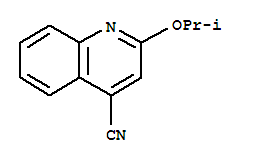 2-异丙氧基-4-喹啉甲腈结构式_855165-21-8结构式