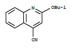 2-异丁氧基-4-喹啉甲腈结构式_855165-23-0结构式