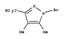 (3CI)-1-乙酰基-4,5-二甲基-3-吡唑羧酸结构式_856063-84-8结构式