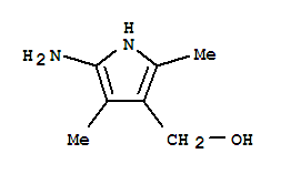 (5-氨基-2,4-二甲基-1H-吡咯-3-基)甲醇结构式_856121-15-8结构式