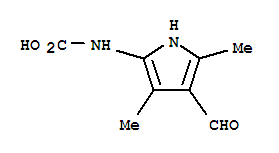 (3ci)-4-甲酰基-3,5-二甲基-2-吡咯氨基甲酸结构式_856121-21-6结构式