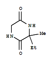 3-乙基-3-甲基-2,5-哌嗪二酮结构式_856845-83-5结构式