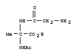 (5CI)-2-乙酰氨基-2-(2-氨基乙酰氨基)-丙酸结构式_857226-13-2结构式