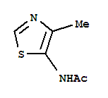 (4CI)-5-乙酰氨基-4-甲基噻唑结构式_857549-42-9结构式