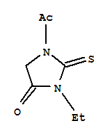 (5ci)-1-乙酰基-3-乙基-2-硫代乙内酰脲结构式_857765-66-3结构式