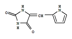 5-(1H-吡咯-2-基亚甲基)-2,4-咪唑啉二酮结构式_857767-91-0结构式