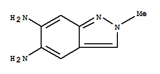 (5ci)-5,6-二氨基-2-甲基吲唑结构式_857773-62-7结构式