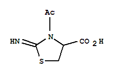3-乙酰基-2-亚氨基-4-噻唑烷羧酸结构式_857959-37-6结构式