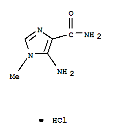 (5ci)-5-氨基-1-甲基-4-咪唑羧酰胺盐酸盐结构式_858221-77-9结构式