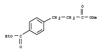 (9ci)-4-(乙氧基羰基)-苯丙酸甲酯结构式_858717-44-9结构式