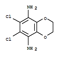 (5ci)-6,7-二氯-1,4-苯并二噁烷-5,8-二胺结构式_858789-95-4结构式
