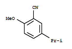 (9ci)-2-甲氧基-5-(1-甲基乙基)-苯甲腈结构式_85902-69-8结构式