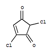 2,4-二氯-4-环戊烯-1,3-二酮结构式_859446-30-3结构式