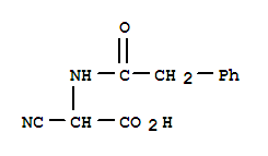 (9ci)-氰基[(苯基乙酰基)氨基]-乙酸结构式_859914-45-7结构式
