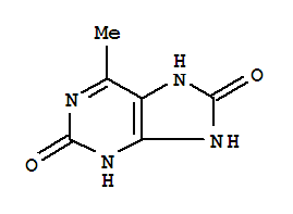 7,9-二氢-6-甲基-2H-嘌呤-2,8(3h)-二酮结构式_859954-66-8结构式