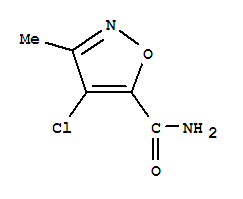 4-氯-3-甲基-5-异噁唑羧酰胺结构式_860371-74-0结构式