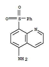 (4CI)-5-氨基-8-(苯基磺酰基)-喹啉结构式_861038-22-4结构式